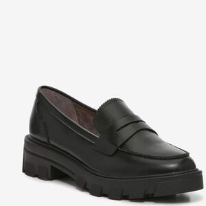 Loafer Black Lug Sole Chunky Penny Crown Vtg 8W Preppy Streetwear Classic Casual